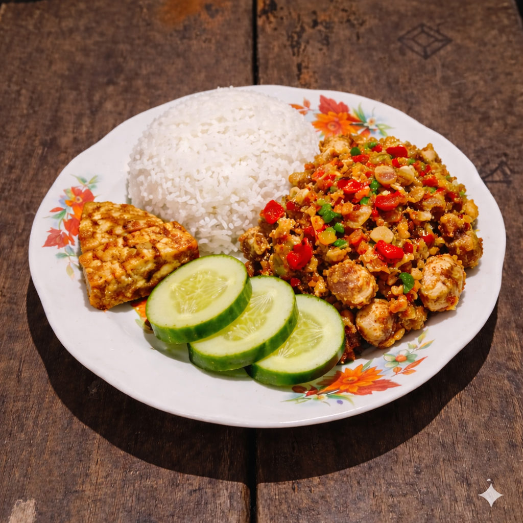 Nasi Ayam Geprek Cabe