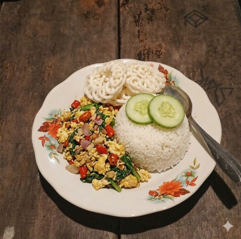 Nasi Telor Orak Arik